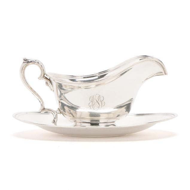 international-i-lord-saybrook-i-sterling-silver-gravy-boat-and-underplate