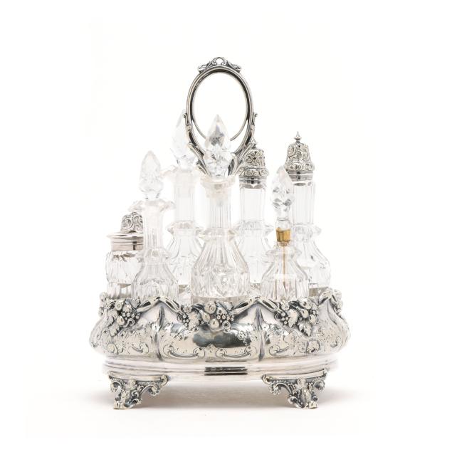 victorian-silver-plated-and-crystal-cruet-set
