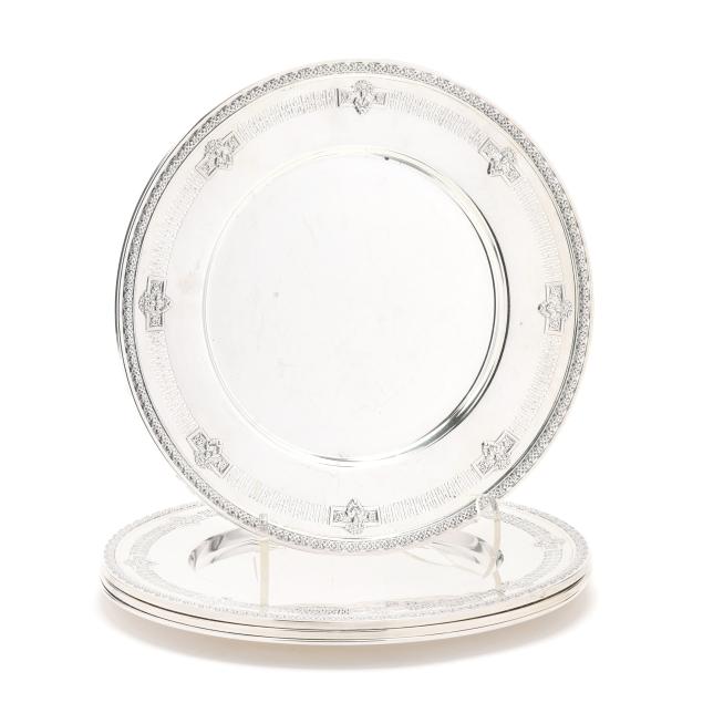 set-of-four-international-sterling-silver-dinner-plates