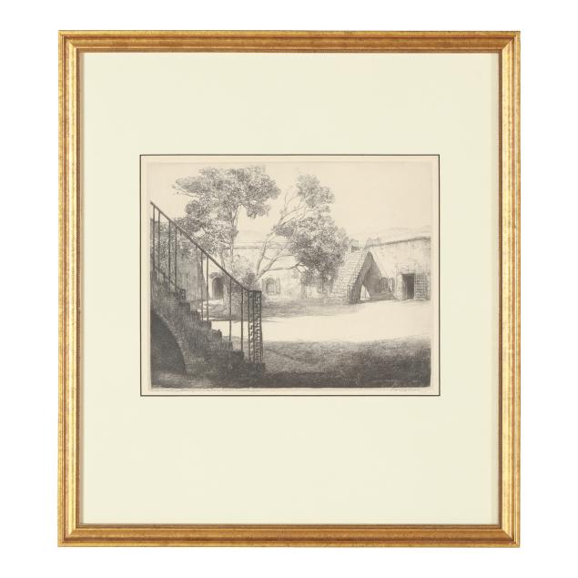 louis-orr-american-1879-1961-i-fort-macon-beaufort-harbor-north-carolina-i