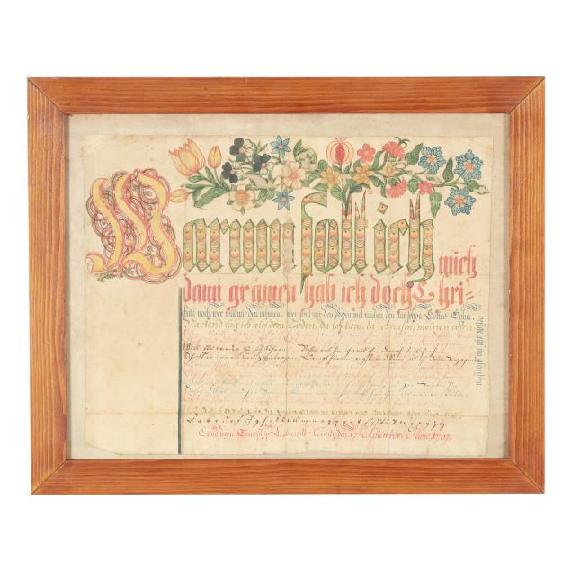 1767-pennsylvania-german-vorschrift-fraktur-conestoga-township