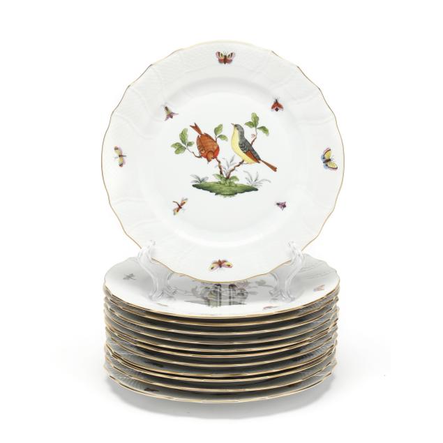herend-i-rothschild-bird-i-24-dinner-plates