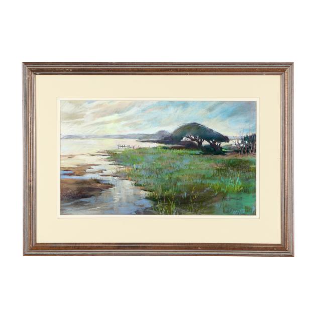 rebecca-patman-chandler-american-b-1938-lowcountry-landscape