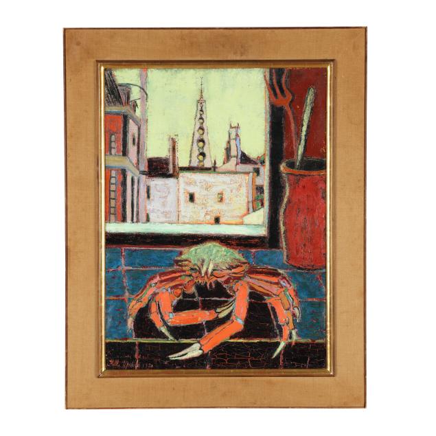 stella-mertens-belgian-1896-1986-i-ile-st-louis-with-a-crab-i