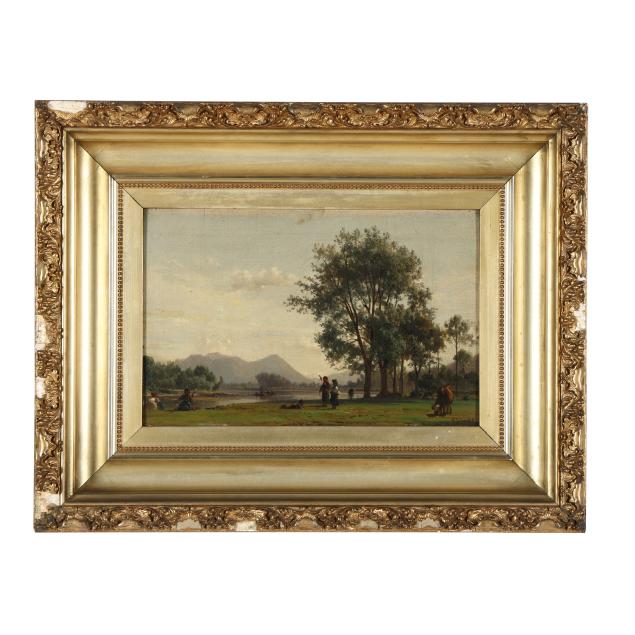 karl-girardet-swiss-1813-1871-river-landscape-with-figures-and-cattle