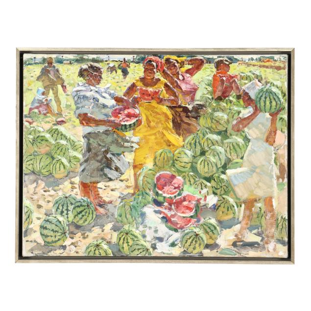 viktor-petrovich-patrin-russian-b-1942-the-watermelon-orchard