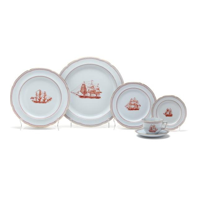 a-large-copeland-spode-i-tradewinds-i-red-china-service