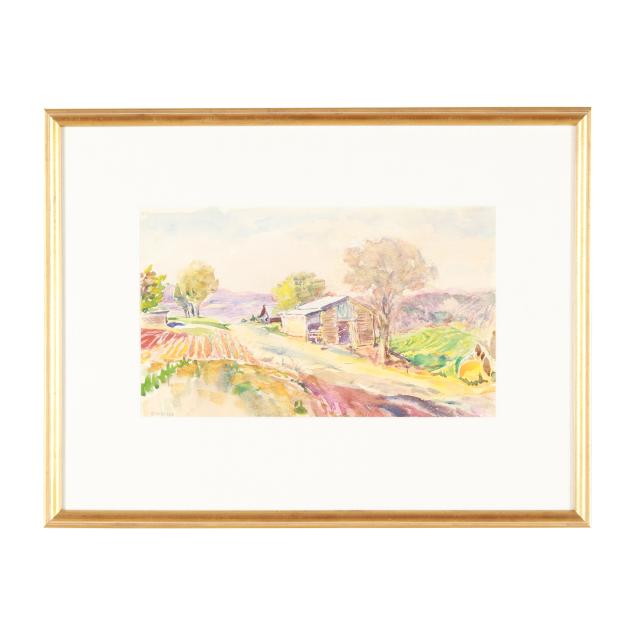 sarah-blakeslee-american-1912-2005-farm-scene