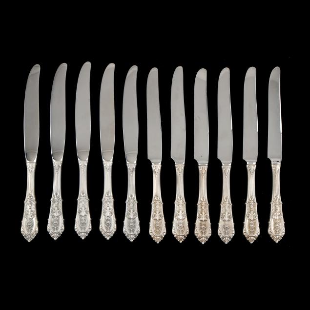 set-of-eleven-wallace-i-rose-point-i-sterling-silver-dinner-knives