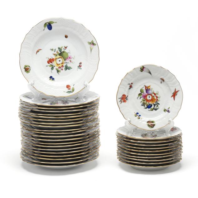 herend-i-fruits-and-flowers-i-salad-and-bread-and-butter-plates