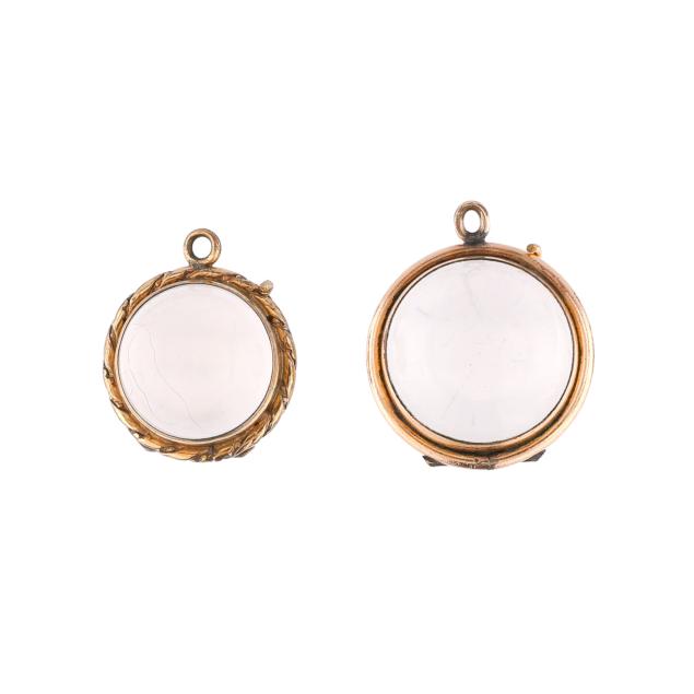 pair-of-antique-gold-filled-magnifying-glass-ball-locket-charms