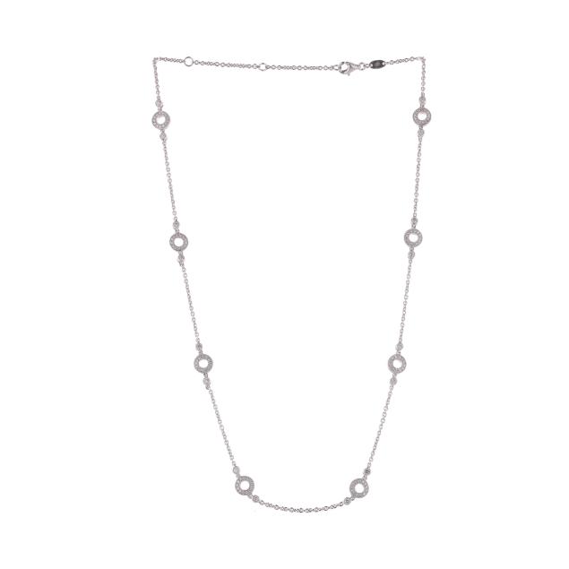 white-gold-and-diamond-station-necklace