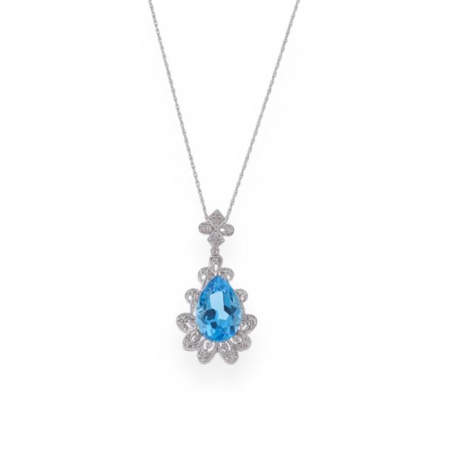 white-gold-blue-topaz-and-diamond-necklace
