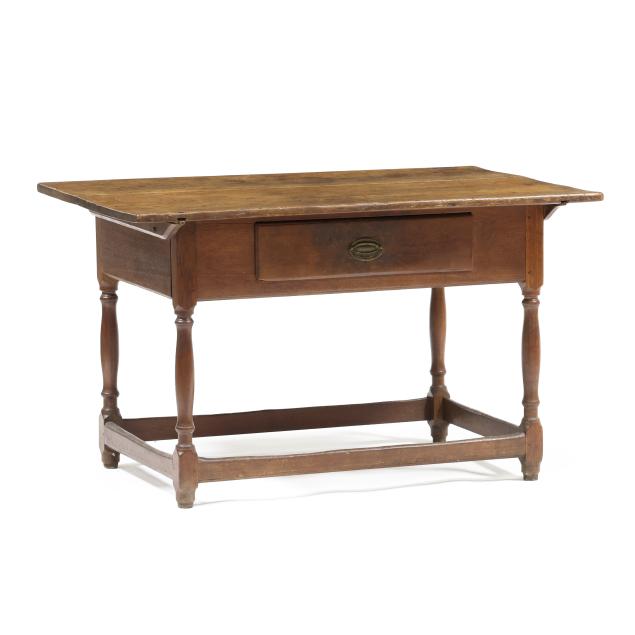 american-walnut-stretcher-base-tavern-table