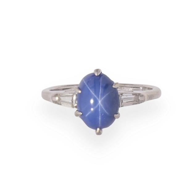 white-gold-synthetic-star-sapphire-and-diamond-ring