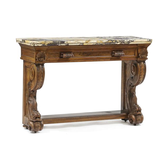 continental-renaissance-revival-carved-circassian-walnut-and-marble-top-server