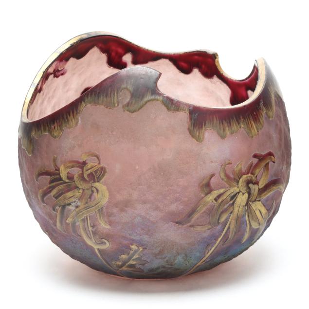 unusual-iridescent-cameo-glass-bowl