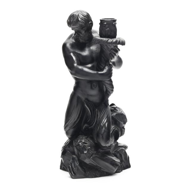 wedgwood-black-basalt-candleholder-in-the-form-of-a-triton