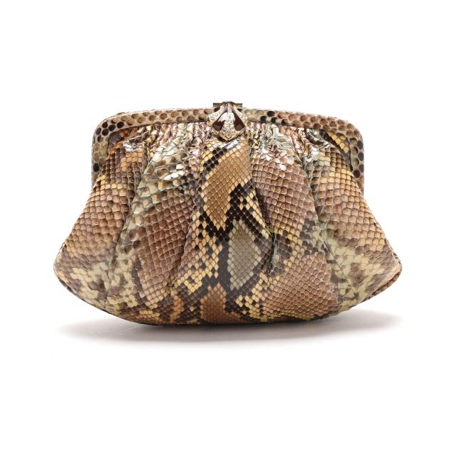 vintage-snakeskin-clutch