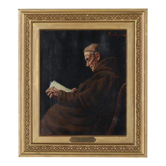arnaldo-casella-tamburini-sr-italian-1843-1901-1908-monk-reading