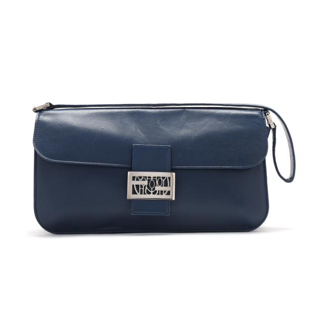 vintage-navy-leather-accordion-shoulder-bag-fendi