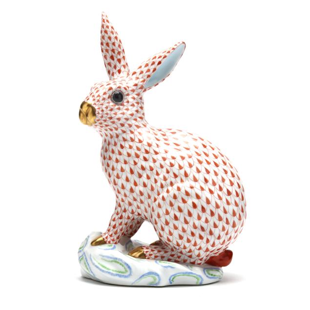 herend-large-rust-fishnet-rabbit