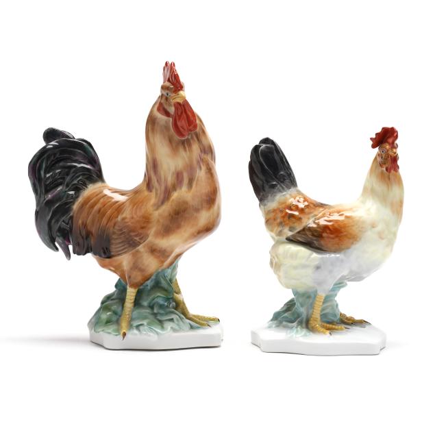 herend-natural-rooster-and-hen