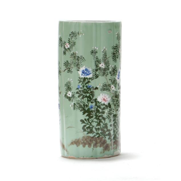 a-japanese-celadon-ground-porcelain-umbrella-stand