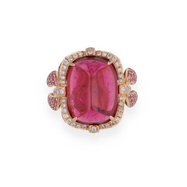 gold-pink-tourmaline-and-diamond-ring-michael-christoff