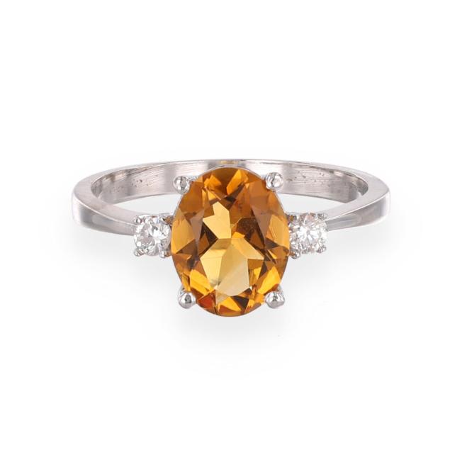 white-gold-citrine-and-diamond-ring