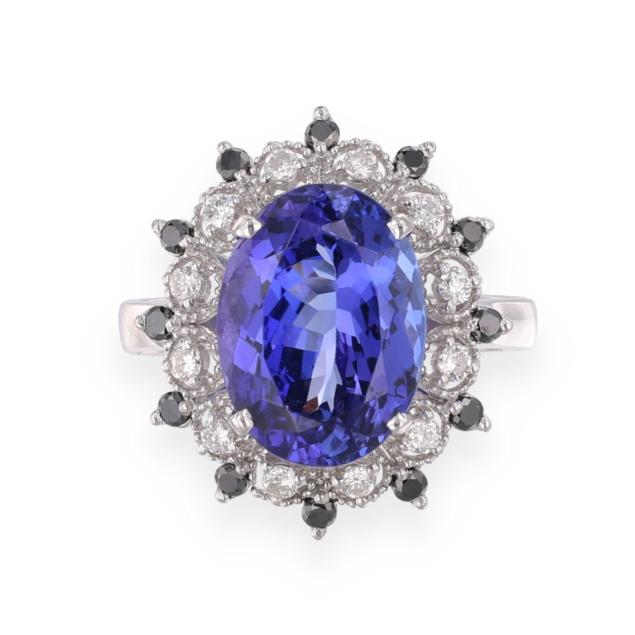 gold-tanzanite-black-diamond-and-diamond-ring