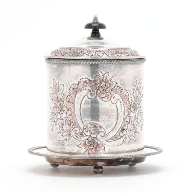 english-silver-plated-biscuit-box