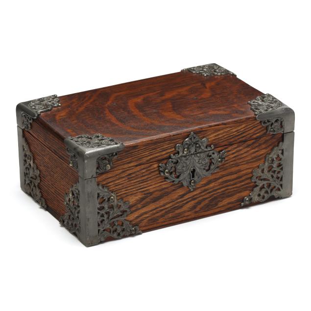 antique-english-oak-and-metal-mounted-humidor