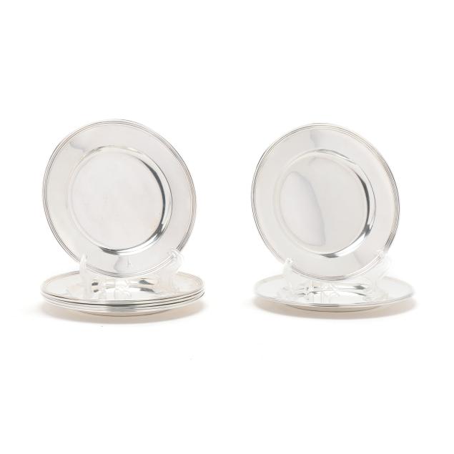 set-of-nine-international-sterling-silver-bread-plates