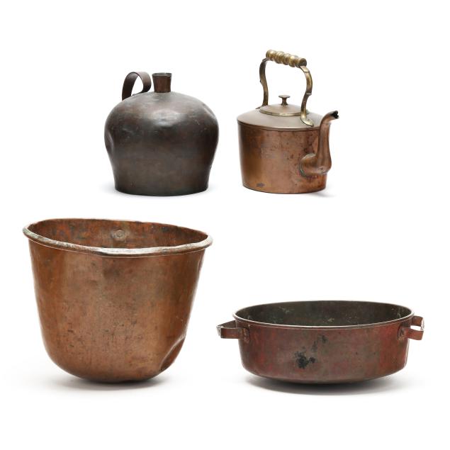 four-antique-copper-vessels