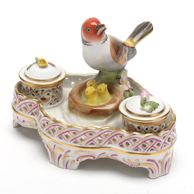 herend-i-rothschild-bird-i-double-ink-stand