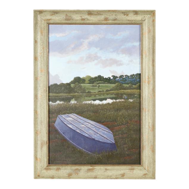 dave-matthews-american-late-summer-landscape-with-rowboat