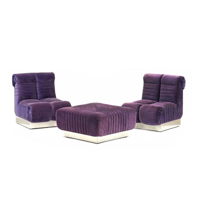 edward-axel-roffman-american-1921-2000-pair-of-upholstered-lounge-chairs-and-ottoman