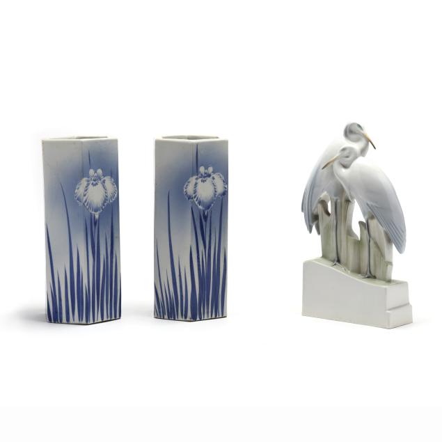 three-porcelain-items