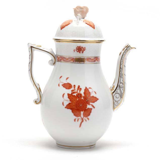 herend-i-chinese-bouquet-rust-i-lidded-coffee-pot