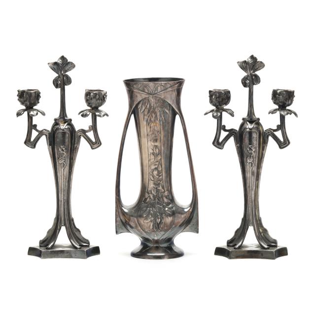 assembled-art-nouveau-silver-plated-garniture
