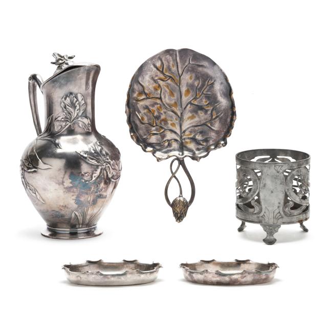 five-vintage-silver-plated-and-metal-table-accessories