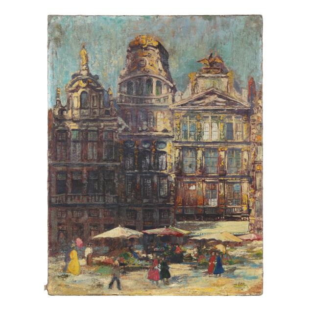 hector-letellier-french-20th-century-brussels-grand-place