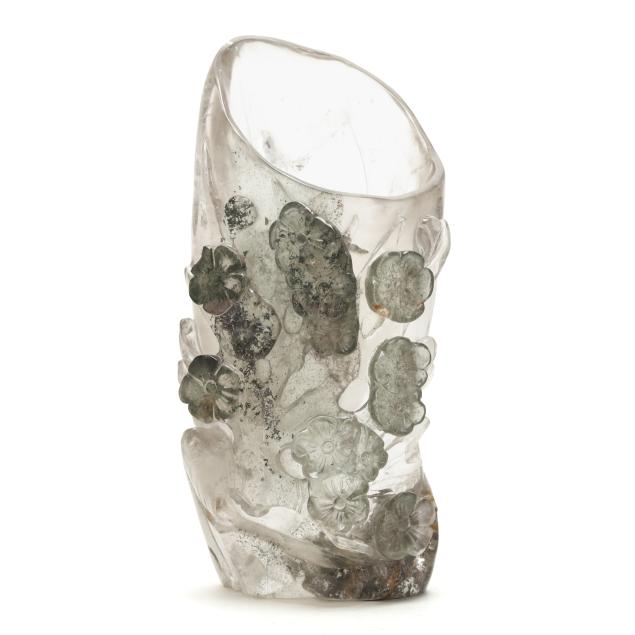 a-chinese-carved-rock-crystal-vase-with-plum-blossoms