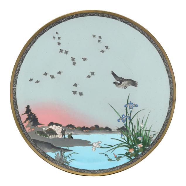 an-immense-japanese-cloisonne-charger-with-landscape