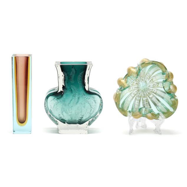 three-pieces-of-mid-century-european-art-glass