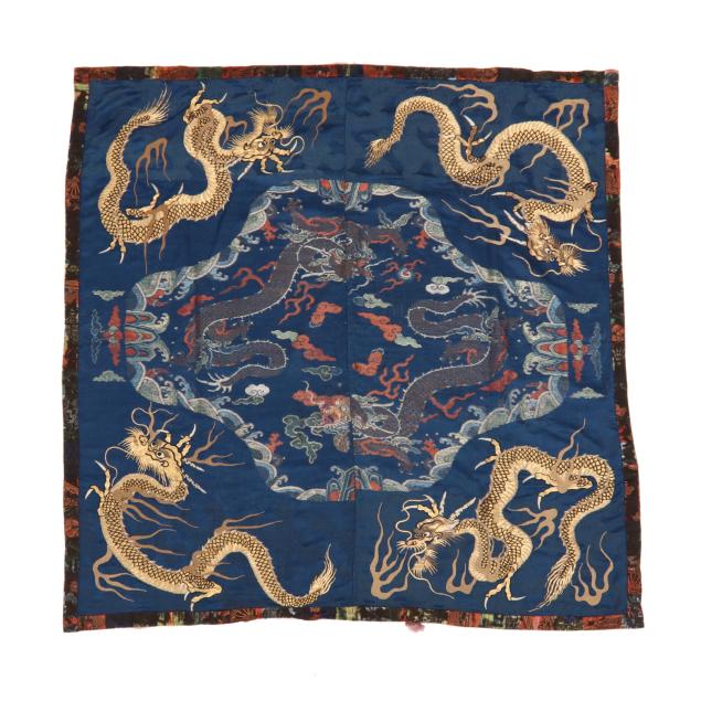 an-unusual-blue-silk-panel-embroidered-with-dragons