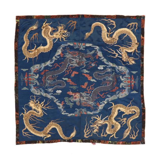 an-unusual-blue-silk-panel-embroidered-with-dragons
