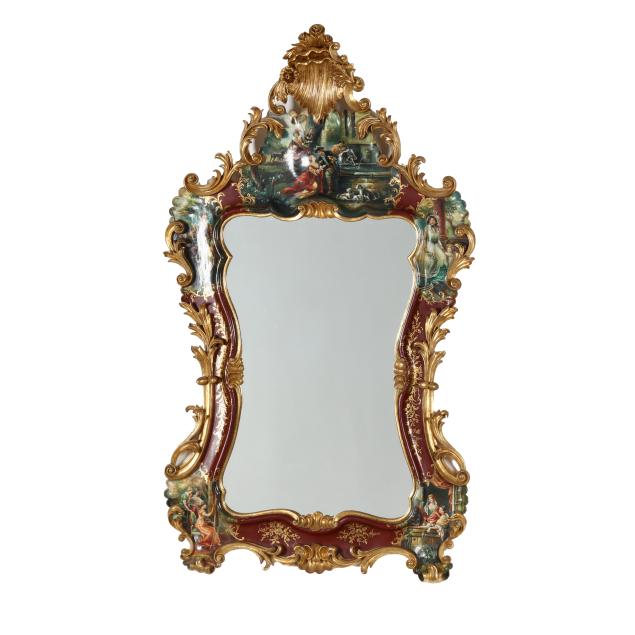vintage-italian-rococo-style-carved-and-painted-mirror