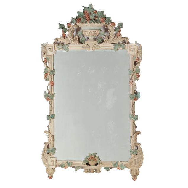 vintage-rococo-style-painted-carved-mirror
